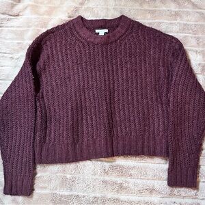 American Eagle Outfitters Burgundy  Knit Sweater size xs